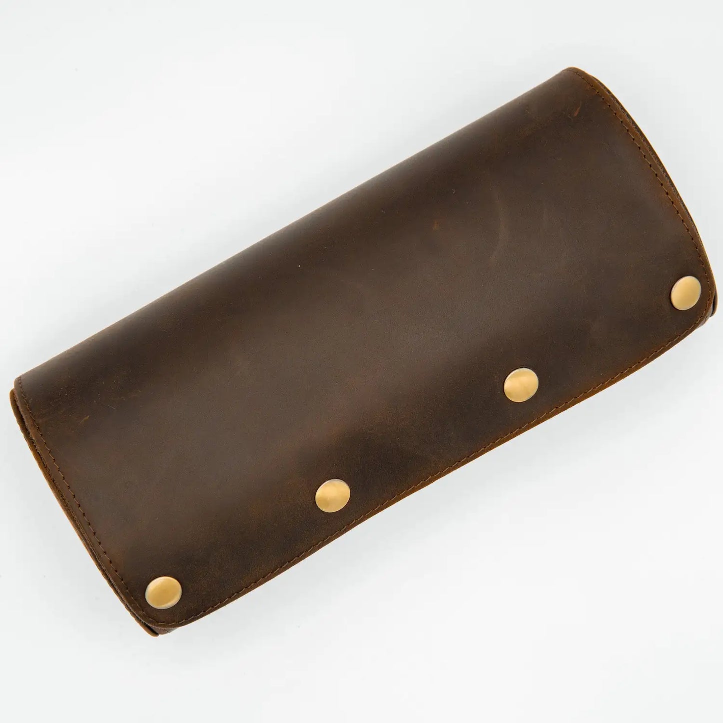 Vintage Leather Watch Roll