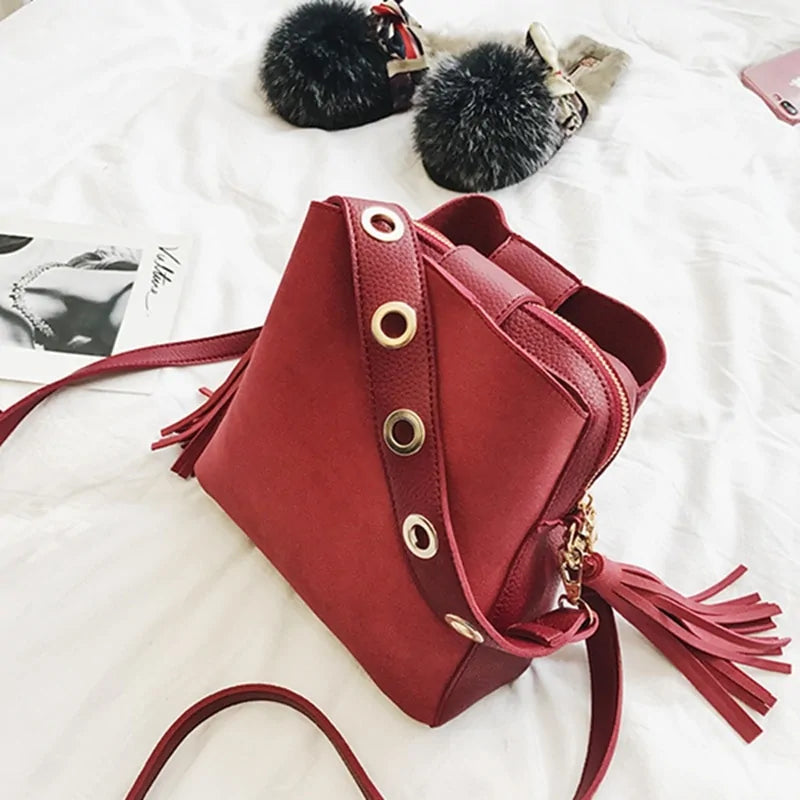 Sac à bandoulière vintage Fashion Scrub pour femmes