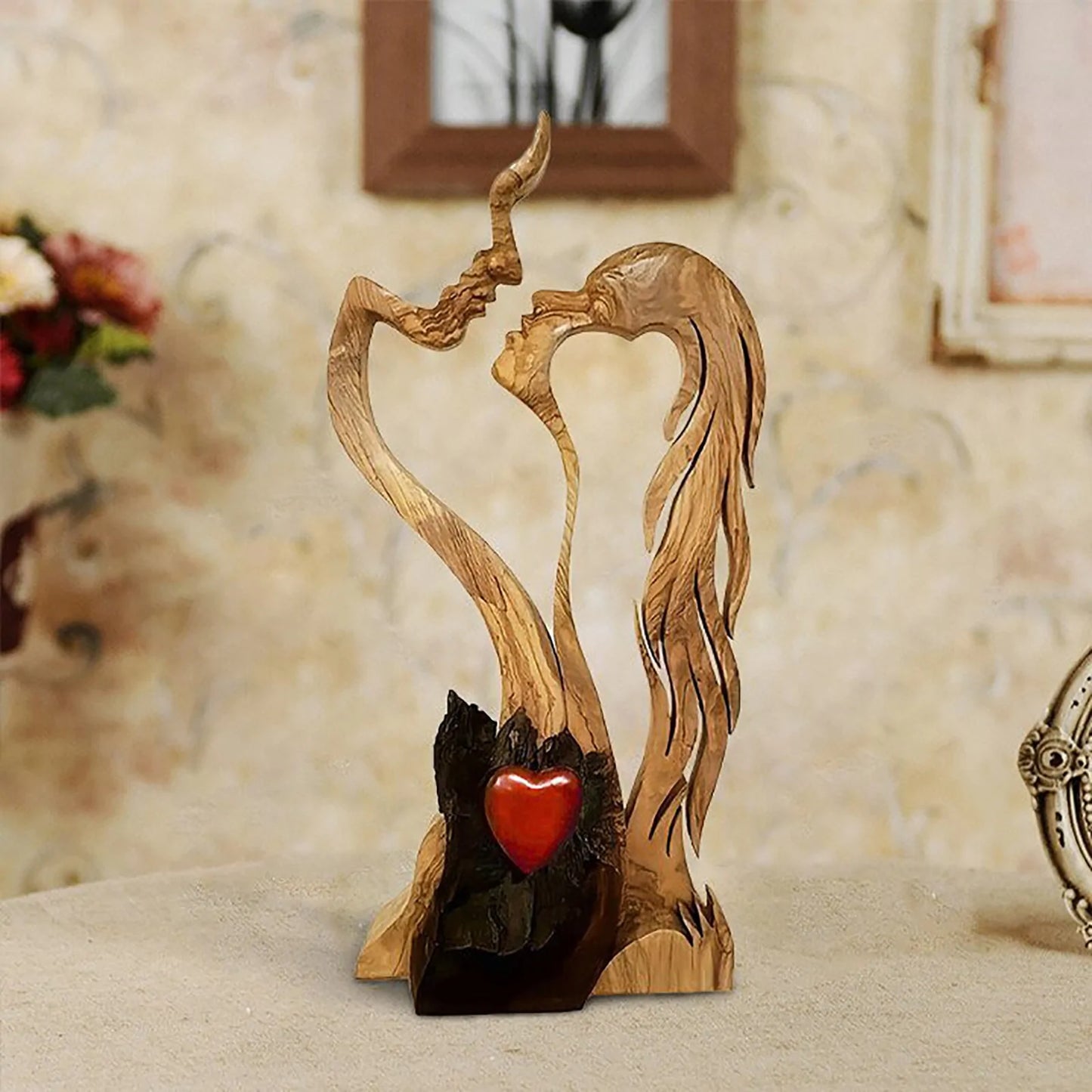 Décoration en bois avec amour éternel