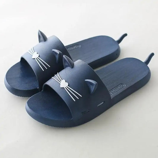 Vibrant Cat Summer Slippers